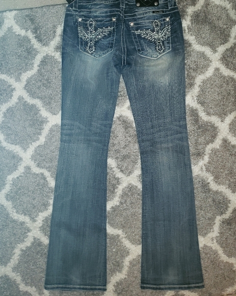 ●SOLD ON MERC● Miss Me Jeans boot cut- 34 inseam - Picture 5 of 14